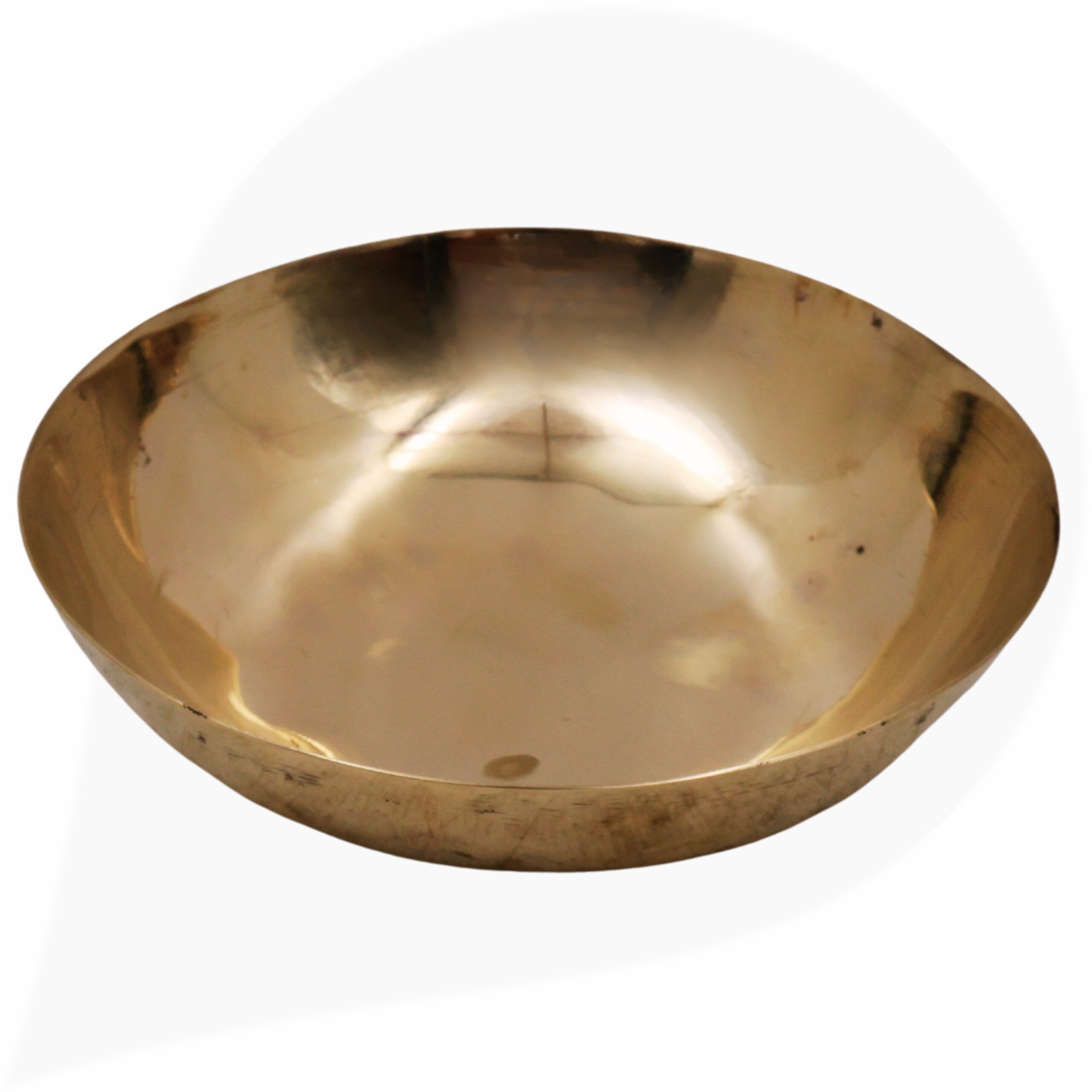 Bronze Handcrafted Kansa Bowl, Puja Katora for Pooja, Rituals, Spiritual Decor, Premium Vessel,Gold, 5.12 Inch, 1 Piece