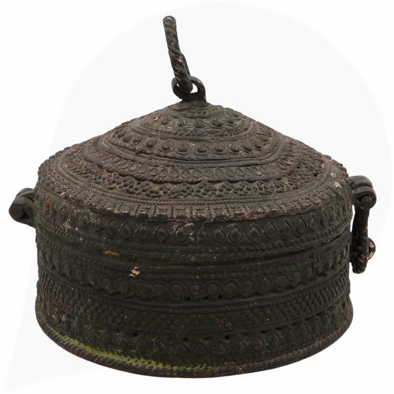 Brass Bastar, Dhokra Sculpture, Handcrafted Peetal Tribal Art Figurine, Traditional Pittal Decor, Black, 4 Inch, 1 Piece