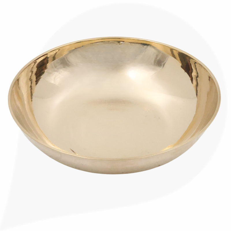 Kansa Bronze Bowl, Panchaloha Pooja Katori for Rituals, Ashtadhatu Decorative Idol, Traditional Indian Puja Bowl,Gold, 1.5 Inch, 1 Piece