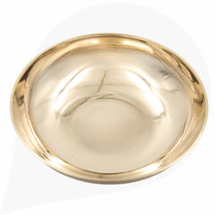 Kansa Bronze Bowl, Panchaloha Pooja Katori for Rituals, Ashtadhatu Decorative Idol, Traditional Indian Puja Bowl,Gold, 1.5 Inch, 1 Piece