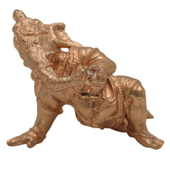 Handcrafted Bronze Baby Ganesha Idol, Bal Ganesh Murti in Panchaloha, Bala Vinayaka, Vatu Ganapati, Shishu Ganesha for Pooja & Gifting,Brown, 3 Inch, 1 Piece