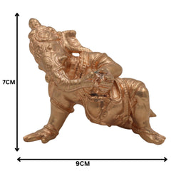 Handcrafted Bronze Baby Ganesha Idol, Bal Ganesh Murti in Panchaloha, Bala Vinayaka, Vatu Ganapati, Shishu Ganesha for Pooja & Gifting,Brown, 3 Inch, 1 Piece