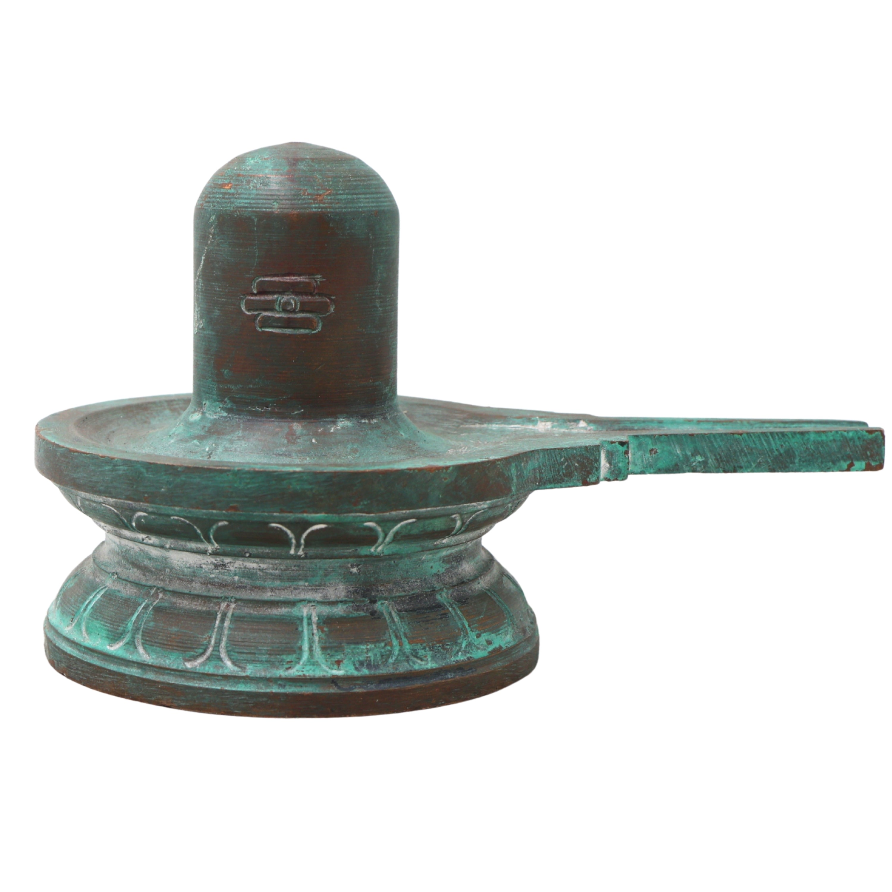 Handcrafted Bronze Panchaloha Shiva Lingam Idol | Authentic Shivling, Mahalingam, Jyotirlingam for Home & Temple Decor,Brown, 3 Inch, 1 Piece