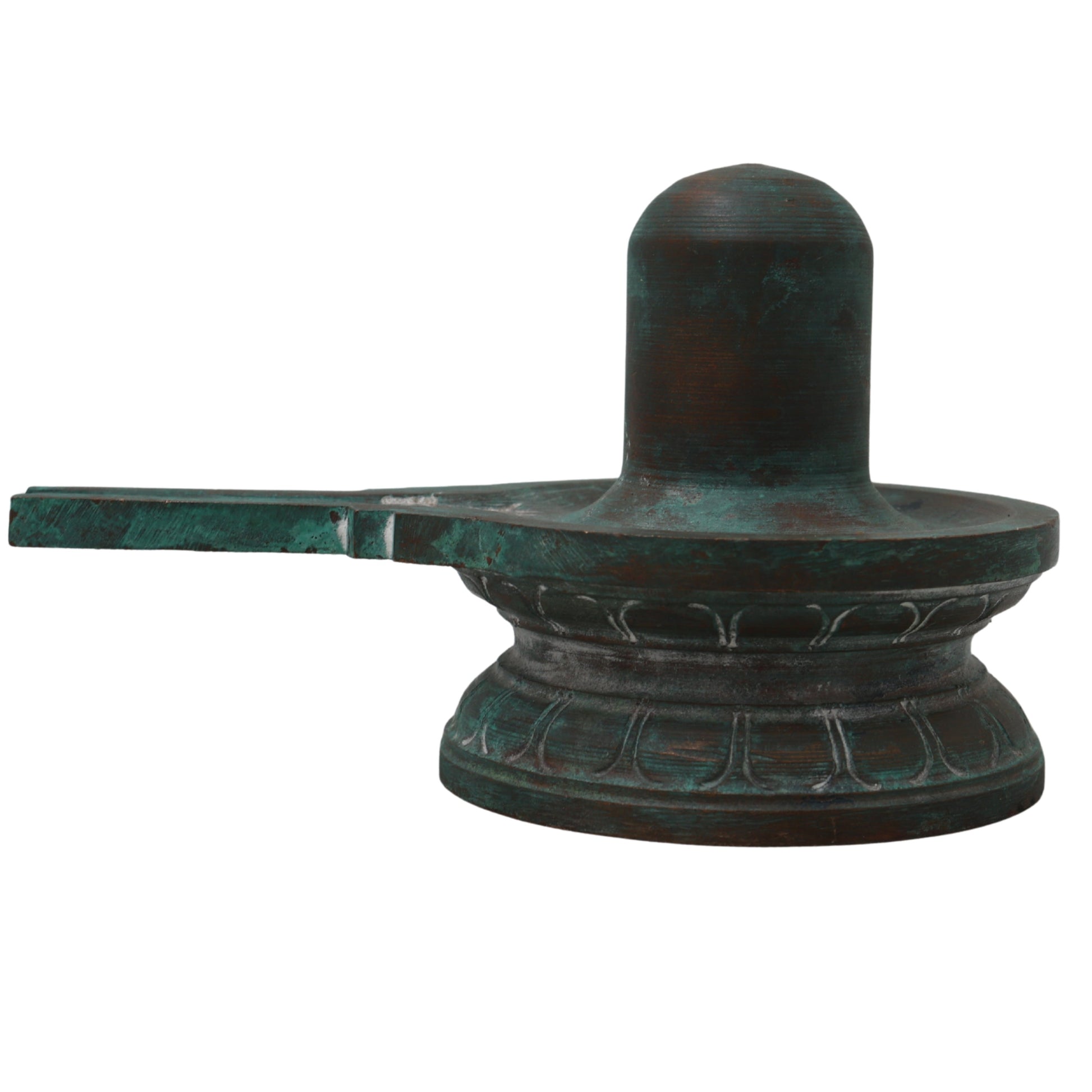 Handcrafted Bronze Panchaloha Shiva Lingam Idol | Authentic Shivling, Mahalingam, Jyotirlingam for Home & Temple Decor,Brown, 3 Inch, 1 Piece