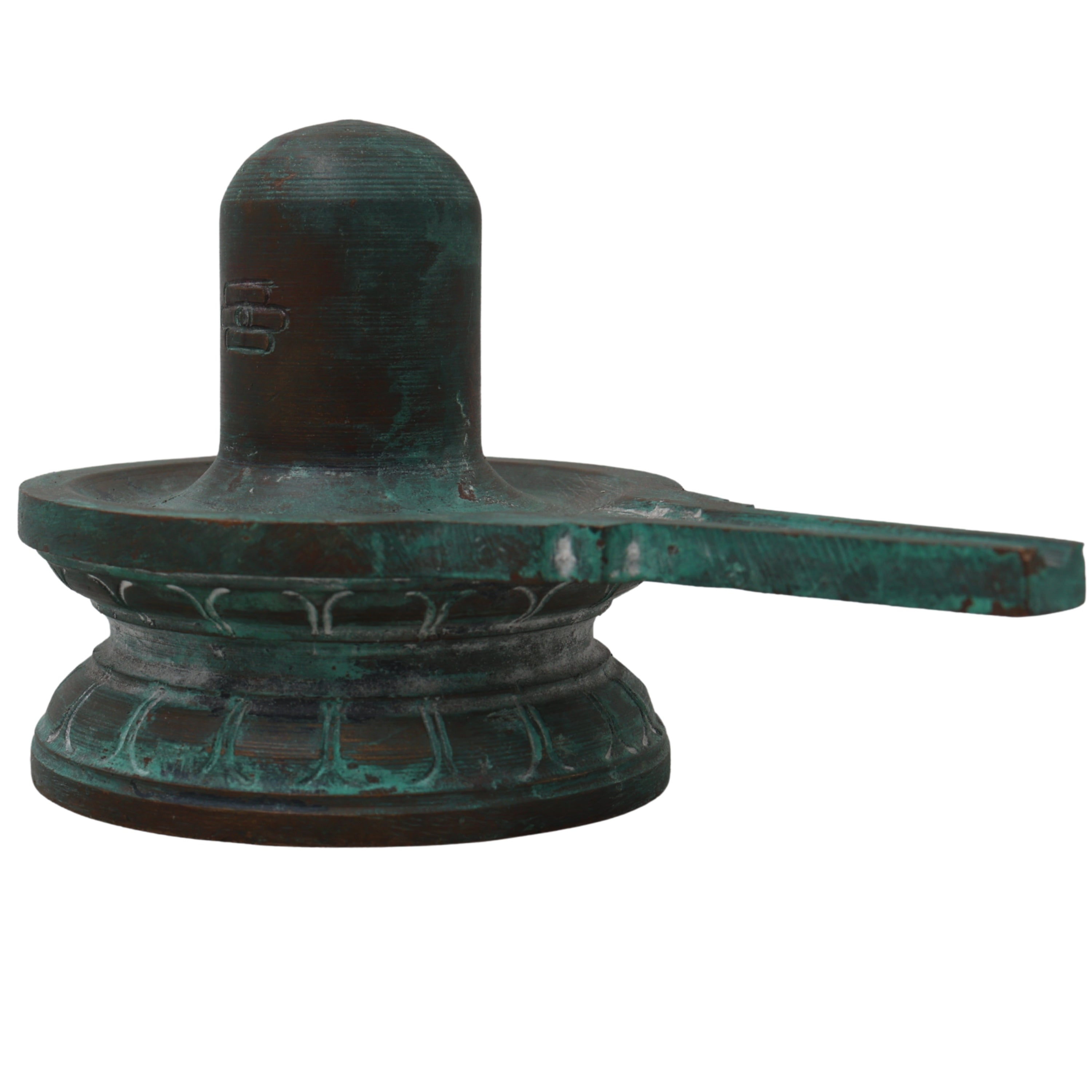 Handcrafted Bronze Panchaloha Shiva Lingam Idol | Authentic Shivling, Mahalingam, Jyotirlingam for Home & Temple Decor,Brown, 3 Inch, 1 Piece