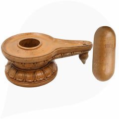 Handmade Bronze Shiva Lingam Idol | Panchaloha Shivalinga Statue | Traditional Shivlingam for Home, Temple & Puja Decor,Brown, 7 Inch, 1 Piece