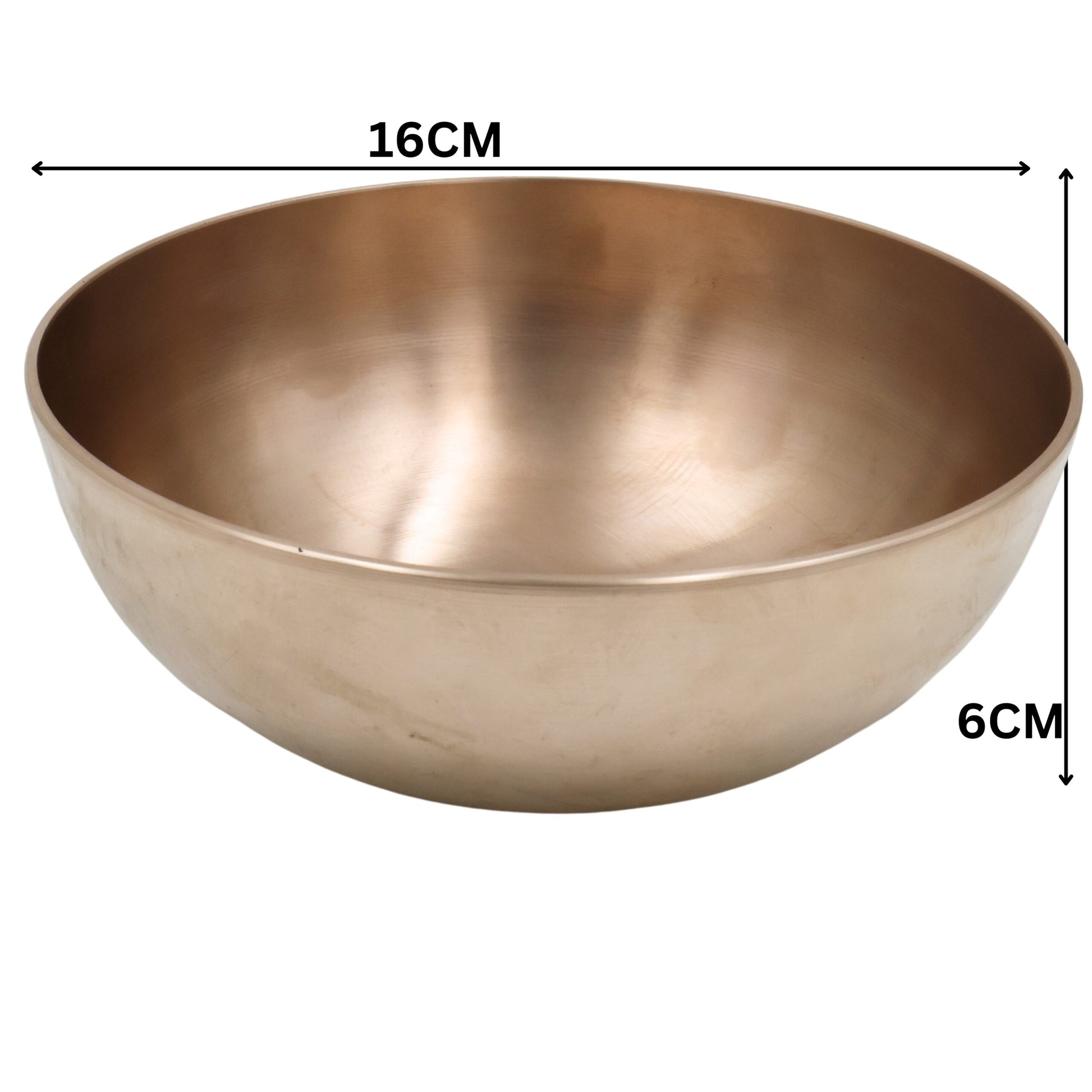 Bronz Handcrafted Bowl, Puja Katori for Rituals, Offerings & Spiritual Home Decor,Gold, 6.5 Inch, 1 Piece