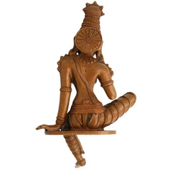Bronze Panchaloha Goddess Parvati Idol, Handmade Shivagami Murti, Parvati Mata Statue, Adi Parashakti Sculpture, Parwathi Devi Panchadatu Silai, Boga Sakthi Figurine for Home Pooja, Brown, 9.5 Inch, 1 Piece