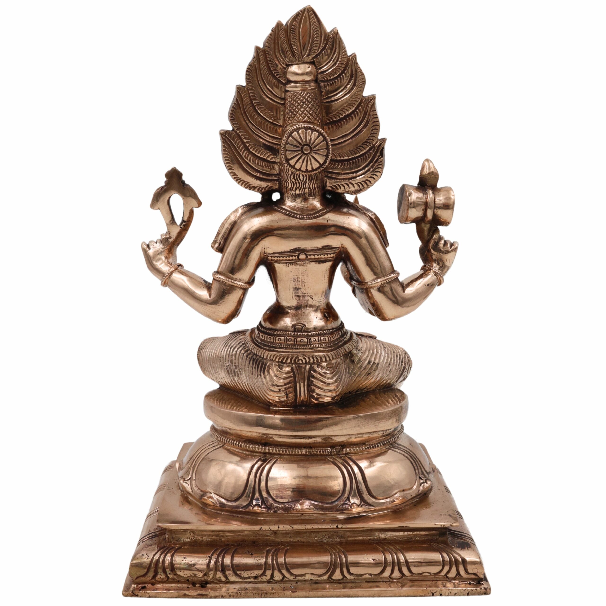 Handcrafted Panchaloha Mariamman Idol – Bronze Grama Devata | Samayapuram Karumari Amman | South Indian Kuladeivam Statue for Temple & Home Decor, Gold, 10.5 Inch, 1 Piece