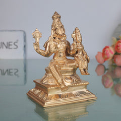 Bronze Varaha Lakshmi Idol, Panchaloha Varaha Swamy Murti, Varaha With Bhudevi Statue, Vishnu Avatar Sculpture, Home Temple Decor, Pooja Gift, Gold, 5 Inch, 1 Piece