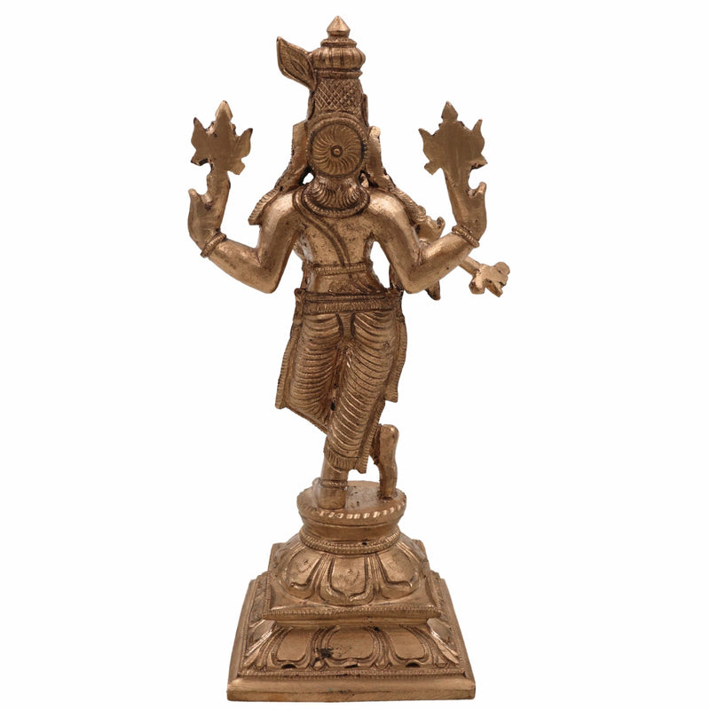 Handcrafted Panchaloha Bronze Krishna Idol – Kanha, Gopal, Govinda, Banke Bihari Murti for Home & Temple,Gold, 6.5 Inch, 1 Piece