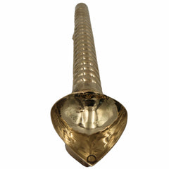 Brass Havan Spoon Sruva Darvi Homam Ladle for Homa Yagna Yagya Agnihotra Pooja Ritual Samagri Vedic Karmakanda Panchapatra Udharini Achamani Peetal Pital Pittalai Hittale Vengalam Kansya 40 cm, Gold, 16 Inch, 1 Piece