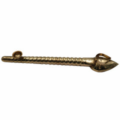 Brass Havan Spoon Sruva Darvi Homam Ladle for Homa Yagna Yagya Agnihotra Pooja Ritual Samagri Vedic Karmakanda Panchapatra Udharini Achamani Peetal Pital Pittalai Hittale Vengalam Kansya 40 cm, Gold, 16 Inch, 1 Piece