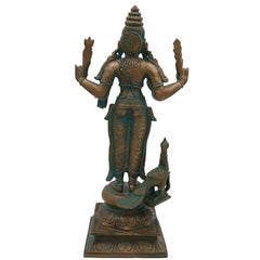 Bhunes Panchaloha Raja Murugan Idol – Bronze Swaminatha Silai, Subramanya Statue, Kumara Murti, Karthick Bhagawan, Shanmukha Decor, Brown, 13 Inch, 1 Piece