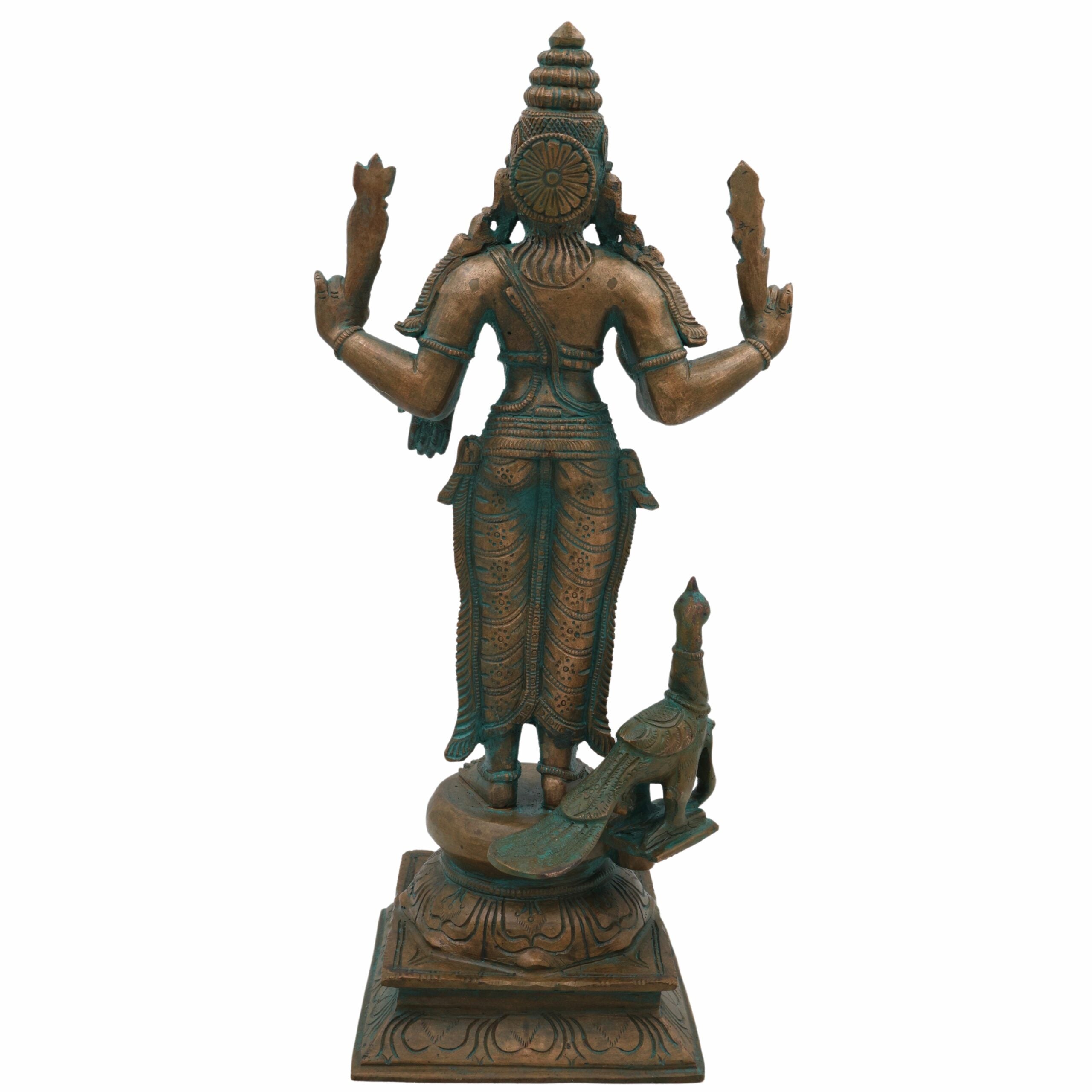 Bhunes Panchaloha Raja Murugan Idol – Bronze Swaminatha Silai, Subramanya Statue, Kumara Murti, Karthick Bhagawan, Shanmukha Decor, Brown, 13 Inch, 1 Piece