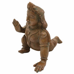 Bhunes Bronze Bala Murugan Idol, Panchaloha Swaminatha Silai, Handmade Karthikeya, Subramanya, Kumara, Shanmukha, Mahasena, Subrahmanya Murti ,Brown, 4 Inch, 1 Piece