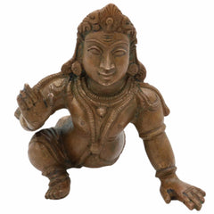 Bhunes Bronze Bala Murugan Idol, Panchaloha Swaminatha Silai, Handmade Karthikeya, Subramanya, Kumara, Shanmukha, Mahasena, Subrahmanya Murti ,Brown, 4 Inch, 1 Piece