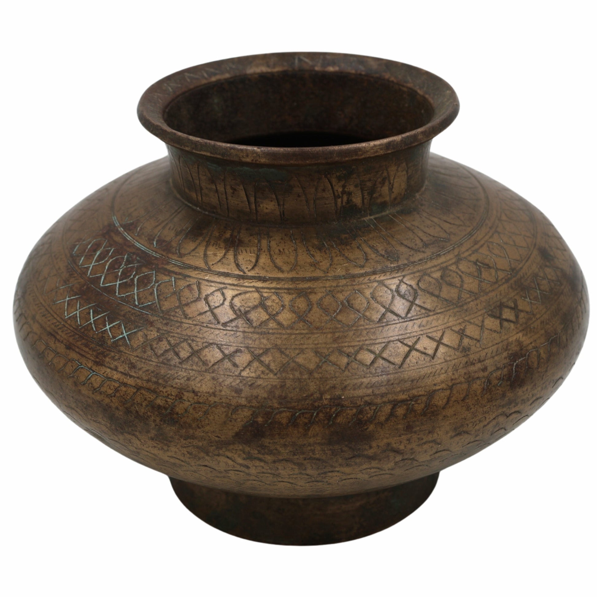 Bhunes Antique Brass Loota, Lota Poja Cambu, Water Loota, Jal Lota, Poja Cambu, Lotiya, Gangajali Stoup,Gold, 4.5 Inch, 1 Piece