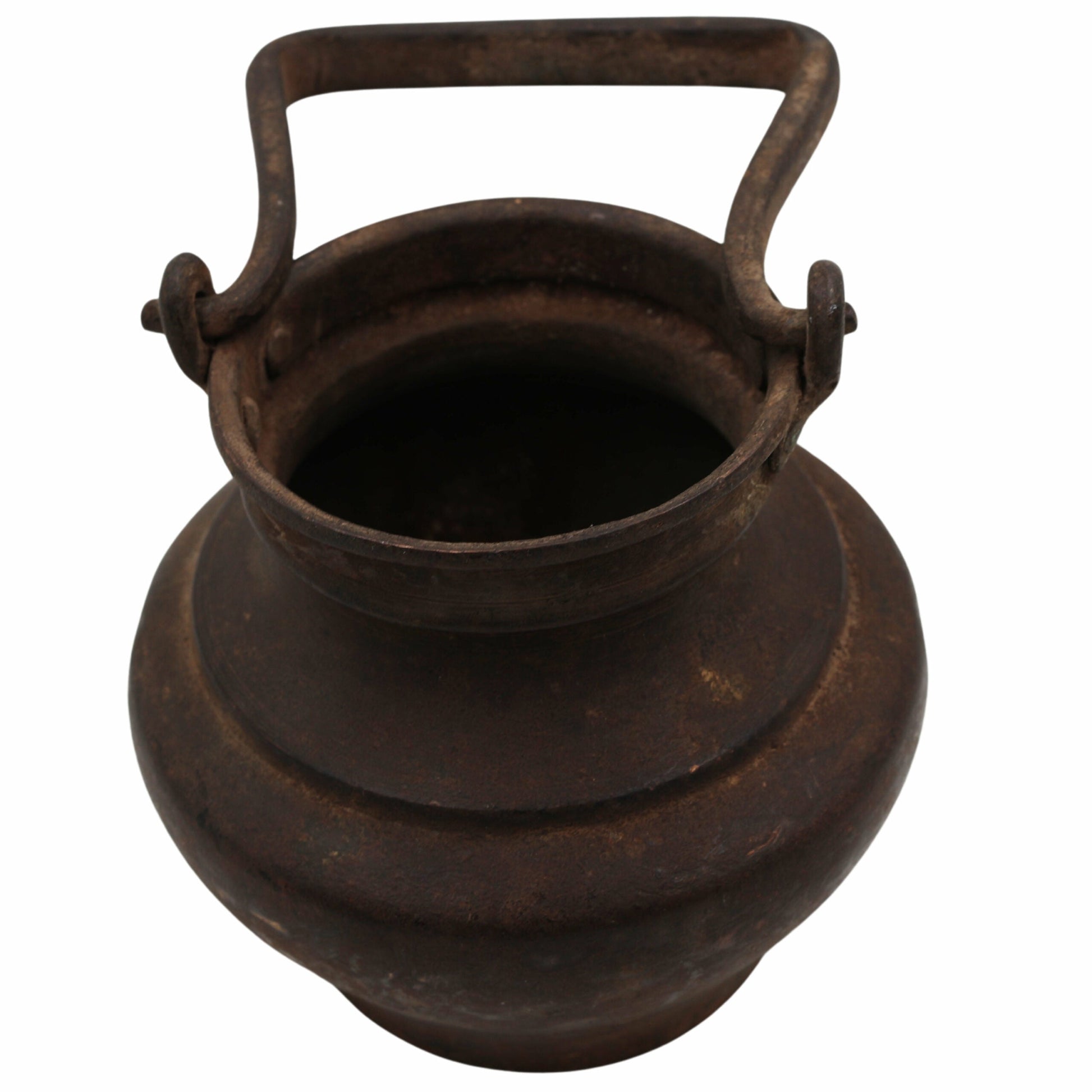 Bhunes Antique Brass Loota, Lota Poja Cambu, Water Loota, Jal Lota, Poja Cambu, Lotiya, Gangajali Stoup,Brown, 4.5 Inch, 1 Piece