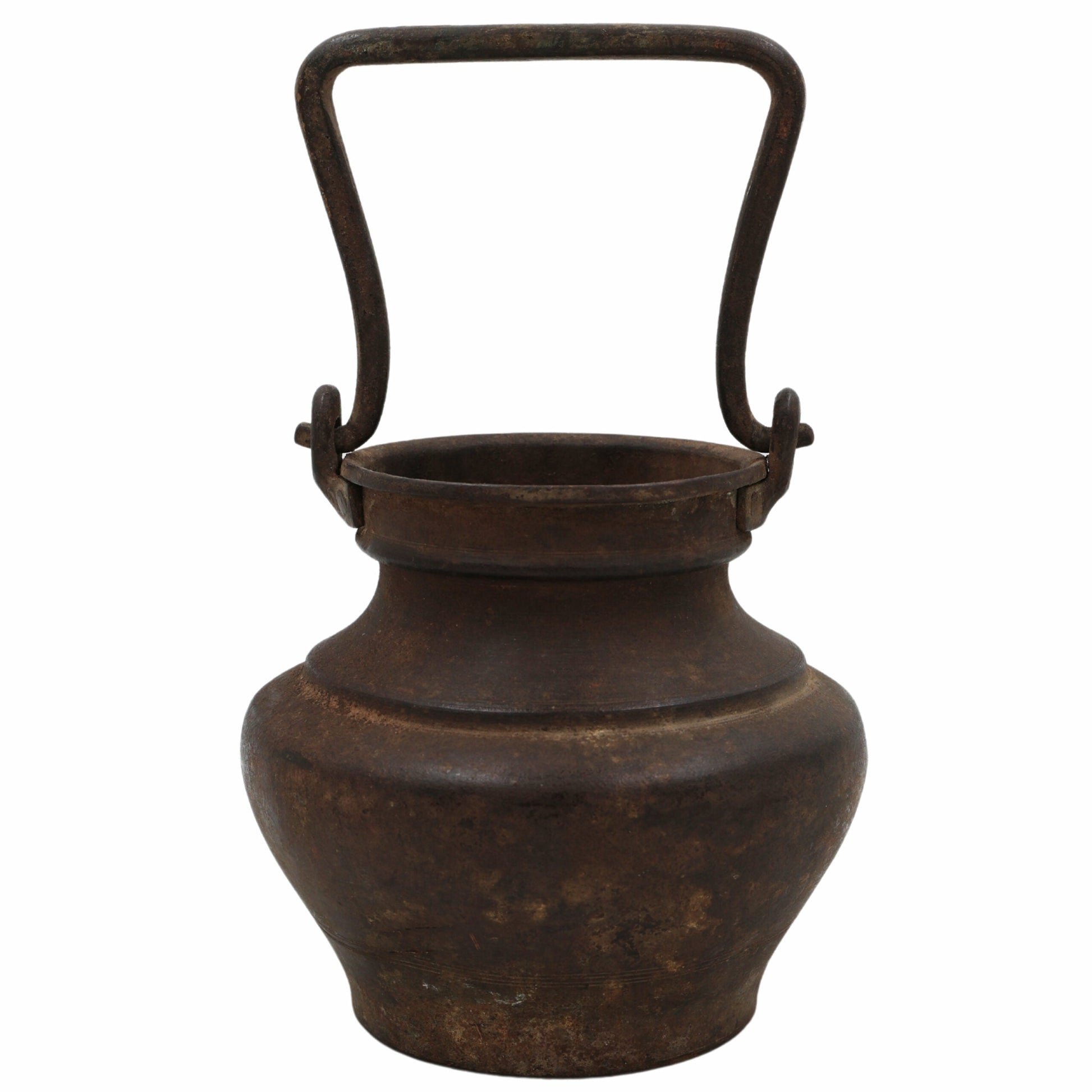 Bhunes Antique Brass Loota, Lota Poja Cambu, Water Loota, Jal Lota, Poja Cambu, Lotiya, Gangajali Stoup,Brown, 4.5 Inch, 1 Piece