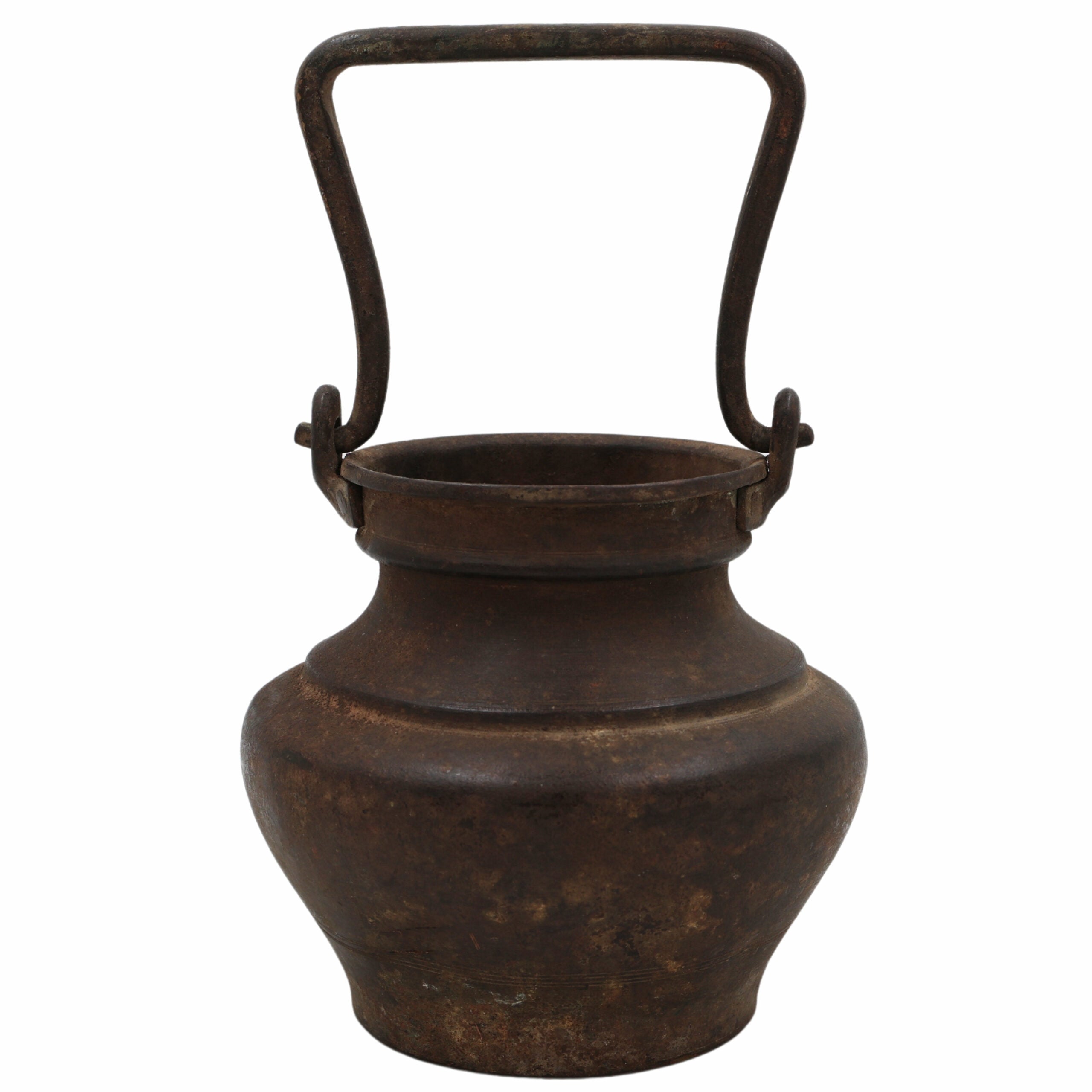 Bhunes Antique Brass Loota, Lota Poja Cambu, Water Loota, Jal Lota, Poja Cambu, Lotiya, Gangajali Stoup,Brown, 4.5 Inch, 1 Piece