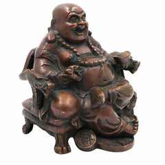 Brass Kubera Idol | Lord Kuber Kuvera Vaisravana Murti | Tibetan Buddhist God of Wealth Statue for Home, Pooja, Vastu & Prosperity,Brown, 6.5 Inch, 1 Piece