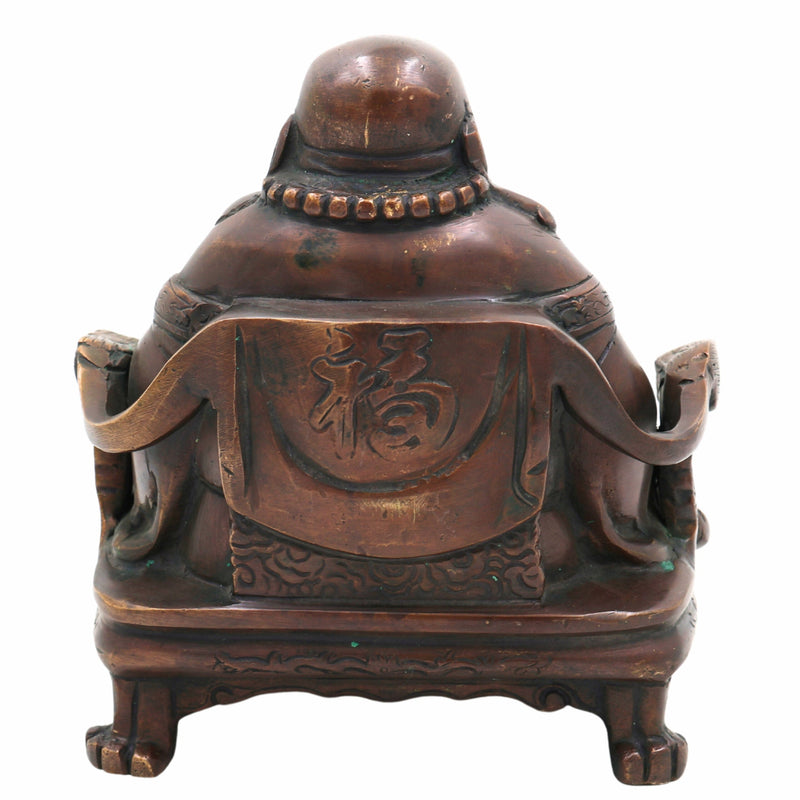 Brass Kubera Idol | Lord Kuber Kuvera Vaisravana Murti | Tibetan Buddhist God of Wealth Statue for Home, Pooja, Vastu & Prosperity,Brown, 6.5 Inch, 1 Piece