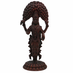 Copper Vasavi Kanyaka Parameshwari Idol | Kanyaka Parameswari Murti | Goddess Vasavi Statue for Pooja, Home Temple, Decor & Gifts | Vasavi Devi Murti, 8cm, 100g,Brown, 3 Inch, 1 Piece