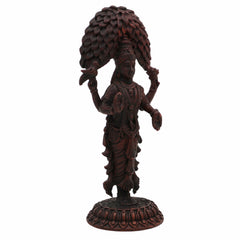 Copper Vasavi Kanyaka Parameshwari Idol | Kanyaka Parameswari Murti | Goddess Vasavi Statue for Pooja, Home Temple, Decor & Gifts | Vasavi Devi Murti, 8cm, 100g,Brown, 3 Inch, 1 Piece