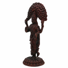 Copper Vasavi Kanyaka Parameshwari Idol | Kanyaka Parameswari Murti | Goddess Vasavi Statue for Pooja, Home Temple, Decor & Gifts | Vasavi Devi Murti, 8cm, 100g,Brown, 3 Inch, 1 Piece