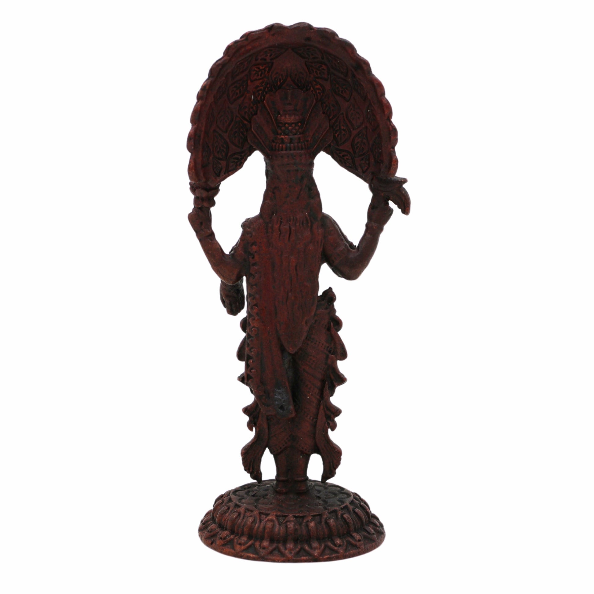 Copper Vasavi Kanyaka Parameshwari Idol | Kanyaka Parameswari Murti | Goddess Vasavi Statue for Pooja, Home Temple, Decor & Gifts | Vasavi Devi Murti, 8cm, 100g,Brown, 3 Inch, 1 Piece