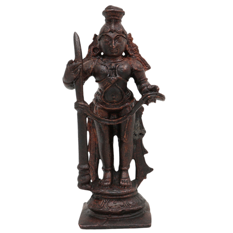 Copper Bala Krishna Idol, Handcrafted Laddu Gopal, Udupi Krishna Murti, Bal Gopal, Govinda Statue for Home Pooja & Spiritual Décor,Brown, 3 Inch, 1 Piece