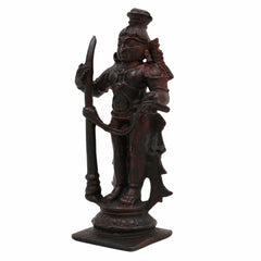Copper Bala Krishna Idol, Handcrafted Laddu Gopal, Udupi Krishna Murti, Bal Gopal, Govinda Statue for Home Pooja & Spiritual Décor,Brown, 3 Inch, 1 Piece