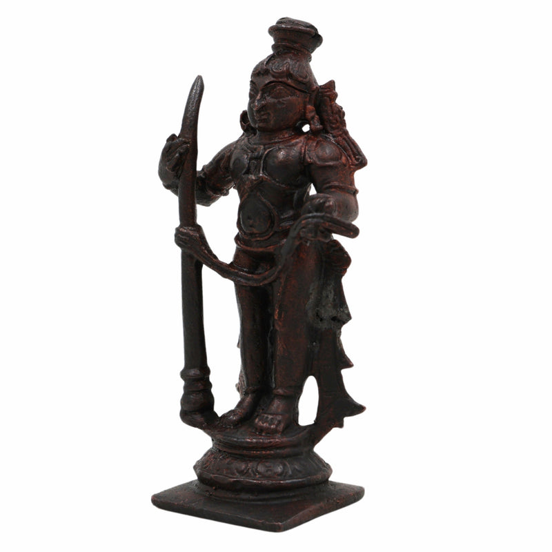 Copper Bala Krishna Idol, Handcrafted Laddu Gopal, Udupi Krishna Murti, Bal Gopal, Govinda Statue for Home Pooja & Spiritual Décor,Brown, 3 Inch, 1 Piece