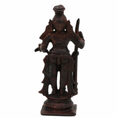 Copper Bala Krishna Idol, Handcrafted Laddu Gopal, Udupi Krishna Murti, Bal Gopal, Govinda Statue for Home Pooja & Spiritual Décor,Brown, 3 Inch, 1 Piece