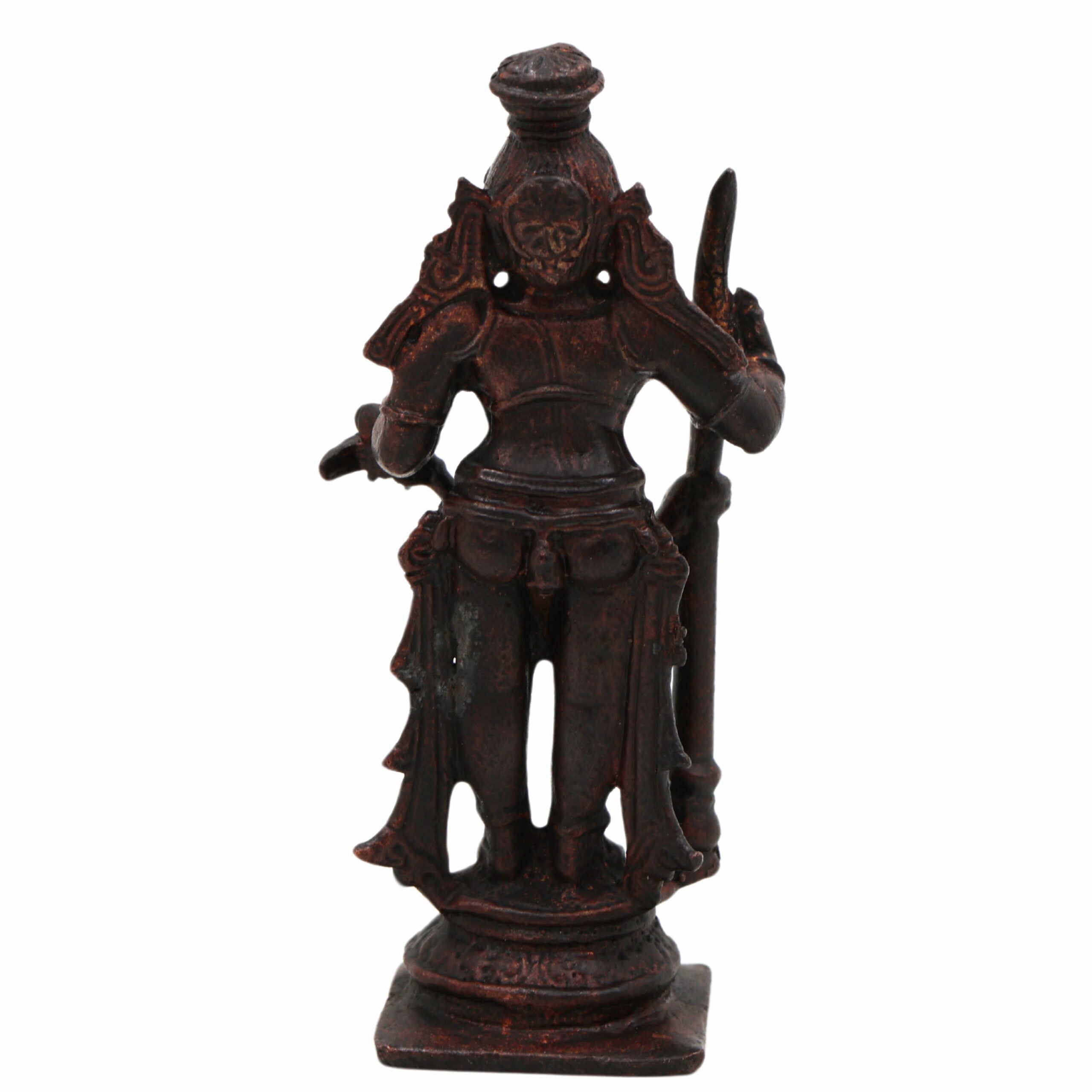Copper Bala Krishna Idol, Handcrafted Laddu Gopal, Udupi Krishna Murti, Bal Gopal, Govinda Statue for Home Pooja & Spiritual Décor,Brown, 3 Inch, 1 Piece
