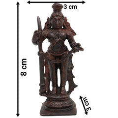 Copper Bala Krishna Idol, Handcrafted Laddu Gopal, Udupi Krishna Murti, Bal Gopal, Govinda Statue for Home Pooja & Spiritual Décor,Brown, 3 Inch, 1 Piece