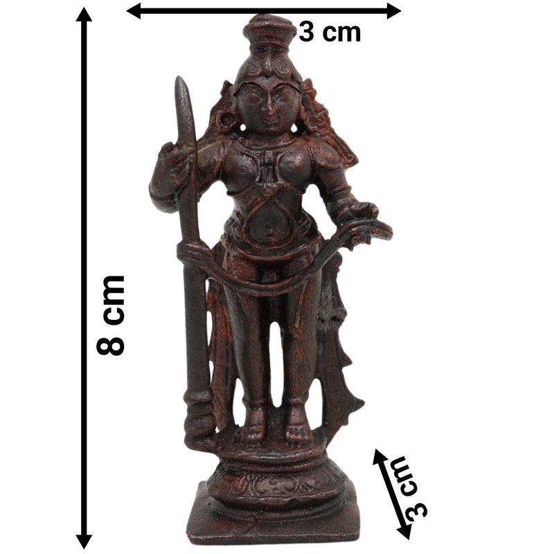 Copper Bala Krishna Idol, Handcrafted Laddu Gopal, Udupi Krishna Murti, Bal Gopal, Govinda Statue for Home Pooja & Spiritual Décor,Brown, 3 Inch, 1 Piece
