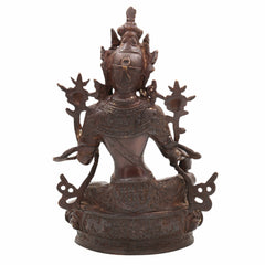 Brass Tara Maa Idol – Ugra Tara, Neela Saraswati, Mahavidya Devi Murti for Pooja, Temple, Home Decor & Gift,Brown, 12 Inch, 1 Piece