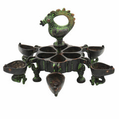 Bhunes Brass Decorative Boxes, Box, Multipurpose Boxes, Sindoor Boxes, Sindhur Box, Antique, Box,Black, 4.5 Inch, 1 Piece