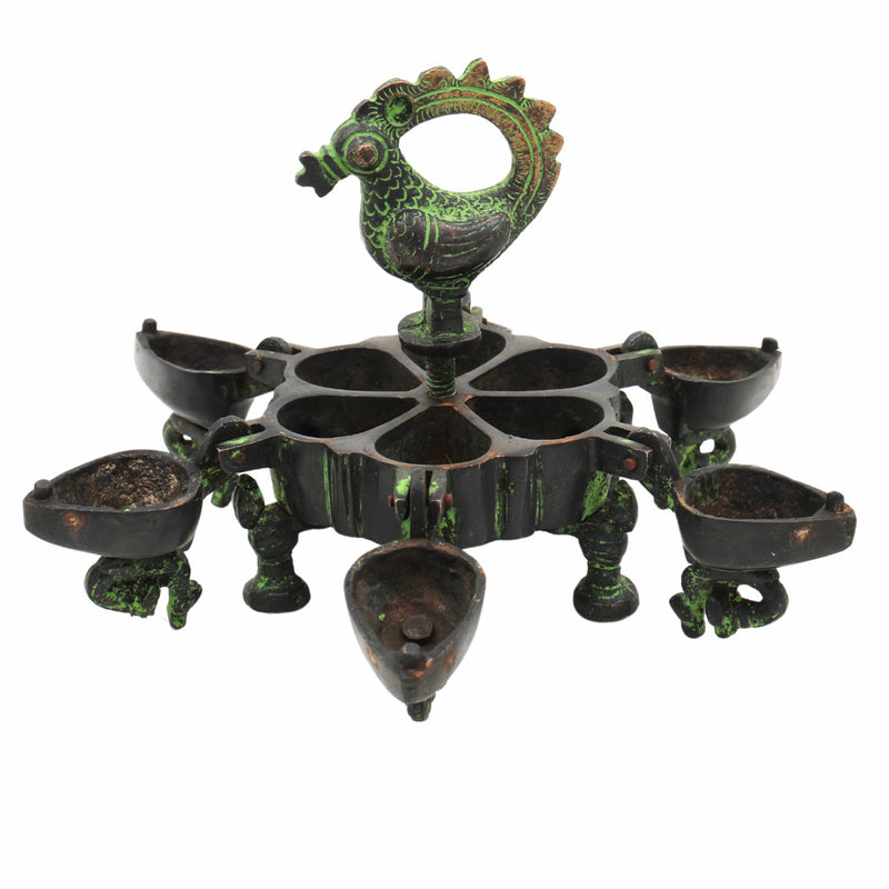 Bhunes Brass Decorative Boxes, Box, Multipurpose Boxes, Sindoor Boxes, Sindhur Box, Antique, Box,Black, 4.5 Inch, 1 Piece