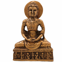 Brass Kankal Buddha Idol – Fasting Starving Emaciated Shakyamuni Tapa Buddha Murti for Pooja, PooMeditation & Home Decor,Gold, 8 Inch, 1 Piece