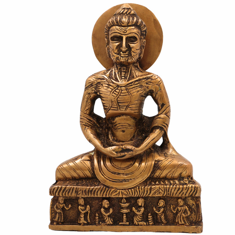Brass Kankal Buddha Idol – Fasting Starving Emaciated Shakyamuni Tapa Buddha Murti for Pooja, PooMeditation & Home Decor,Gold, 8 Inch, 1 Piece