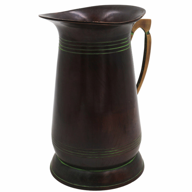 Handcrafted Brass Jug Idol | Peetal Kamandalu Kalash Lota Kumbha Surahi Kudam Pital Jal Patra for Pooja, Decor & Gifting,Brown, 7 Inch, 1 Piece