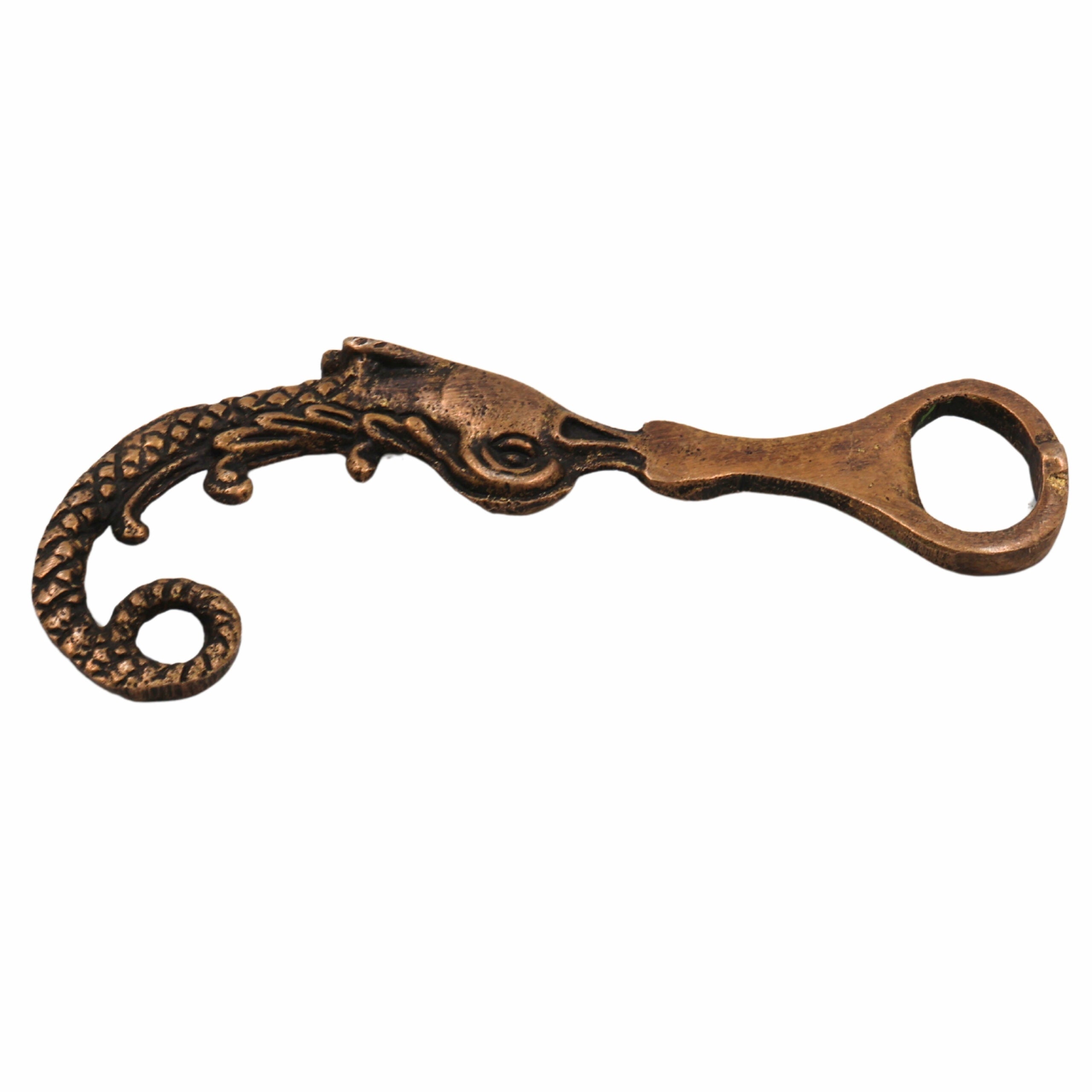 Bhunes Brass Bastar Art Bottle Opener, Tribal Handmande Opener,Gold, 4.5 Inch, 1 Piece