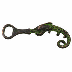 Bhunes Brass Bastar Art Bottle Opener, Tribal Handmande Opener,Green, 4.5 Inch, 1 Piece