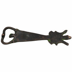 Bhunes Brass Bastar Art Bottle Opener, Tribal Handmande Opener,Gold, 6 Inch, 1 Piece