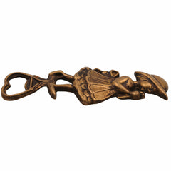Bhunes Brass Bastar Art Bottle Opener, Tribal Handmande Opener,Gold, 5.5 Inch, 1 Piece