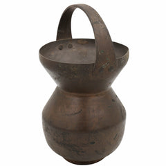 Brass Kamandalu Ganga Jali – Traditional Rishi Kamandal | Peetal Sage Water Pot for Puja, Abhishekam, Home Temple Decor,Brown, 12 Inch, 1 Piece