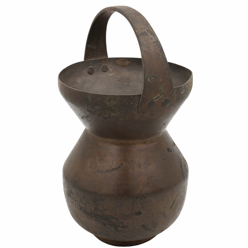 Brass Kamandalu Ganga Jali – Traditional Rishi Kamandal | Peetal Sage Water Pot for Puja, Abhishekam, Home Temple Decor,Brown, 12 Inch, 1 Piece